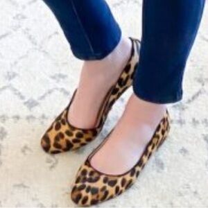 J.Crew Collection Lily Leopard calf hair Ballet flats - NWT - size 9
